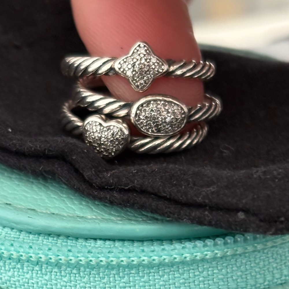 David Yurman Stack Rings - Picture 3 of 3